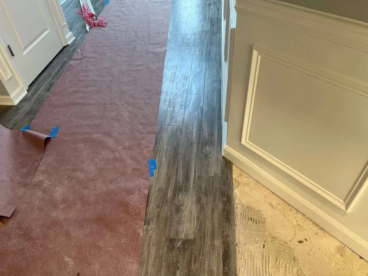 Completed marble shower restoration in Lenexa